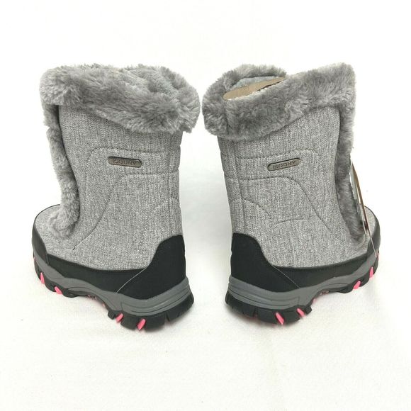 Mountain Warehouse Ohio Youth Snow Boots Pink Light Pink- Kids Warm Winter Shoes - Picture 5 of 11